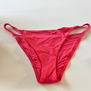 Vitamin A Hot Pink Bikini Bottom with Side Straps